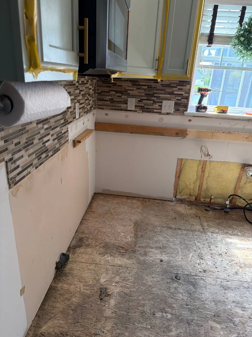 Containment setup for mold remediation in Sand Creek home