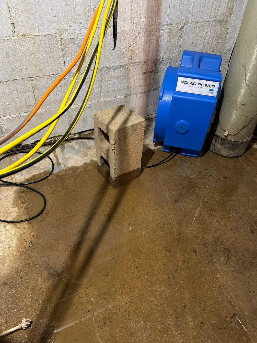 Basement water extraction in Sand Creek Indiana home
